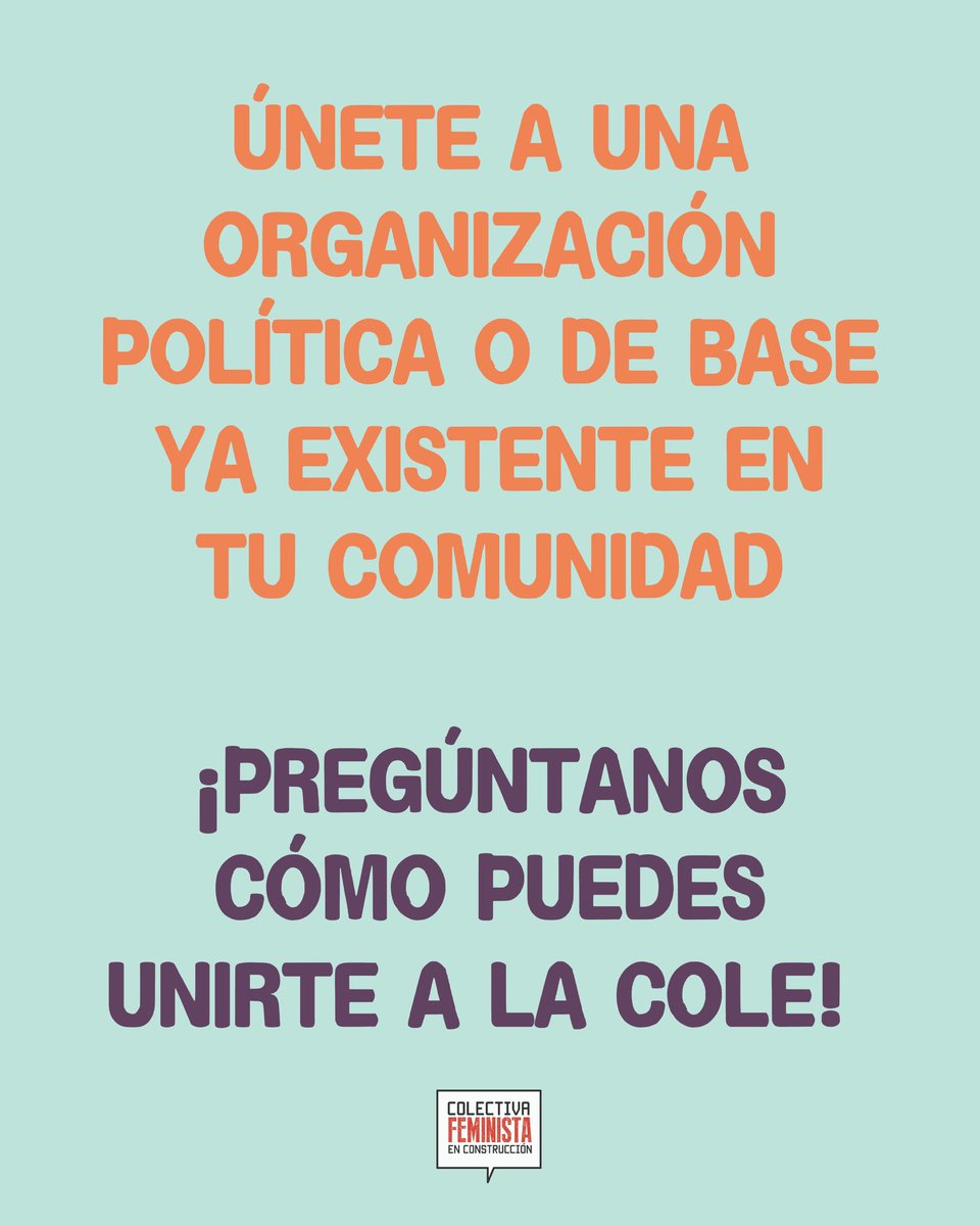 Hay muchas acciones a tomar más allá de protestar y votar para aportar a la lucha y sostener nuestros movimientos.

Aquí compartimos una lista inicial:

instagram.com/p/DCW-5LIv7Zz/…

¡Autonomía, organización, iniciativa, solidaridad y apoyo mutuo!

🐝
#VamosLentoPorqueVamosLejos