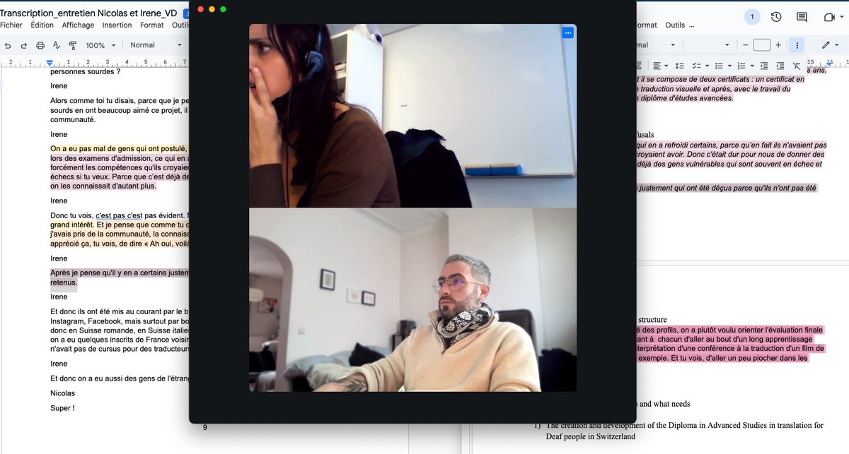 I'm amaze by the possibility of technology, thanks to it, we were able to do thematic analysis for a paper online with dear <a href="/IreneStrasly/">Irene Strasly</a>, using Zoom and shared documents on Drive. Was very efficient for us, saving time, money (we live in different contries) and (green) energy.