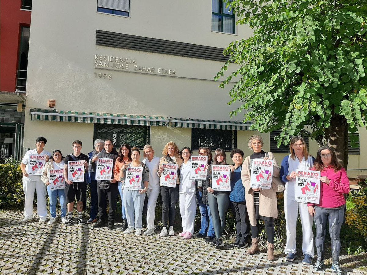 LABsindikatua's tweet image. ✂️ Denunciamos los recortes impuestos unilateralmente por el patronato de la residencia de Bera a sus trabajadoras

🖊️ Las trabajadoras han iniciado una recogida de firmas para exigir al patronato que los retire

🔗 labur.eus/sySWU