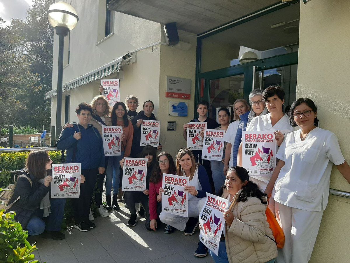 LABsindikatua's tweet image. ✂️ Denunciamos los recortes impuestos unilateralmente por el patronato de la residencia de Bera a sus trabajadoras

🖊️ Las trabajadoras han iniciado una recogida de firmas para exigir al patronato que los retire

🔗 labur.eus/sySWU