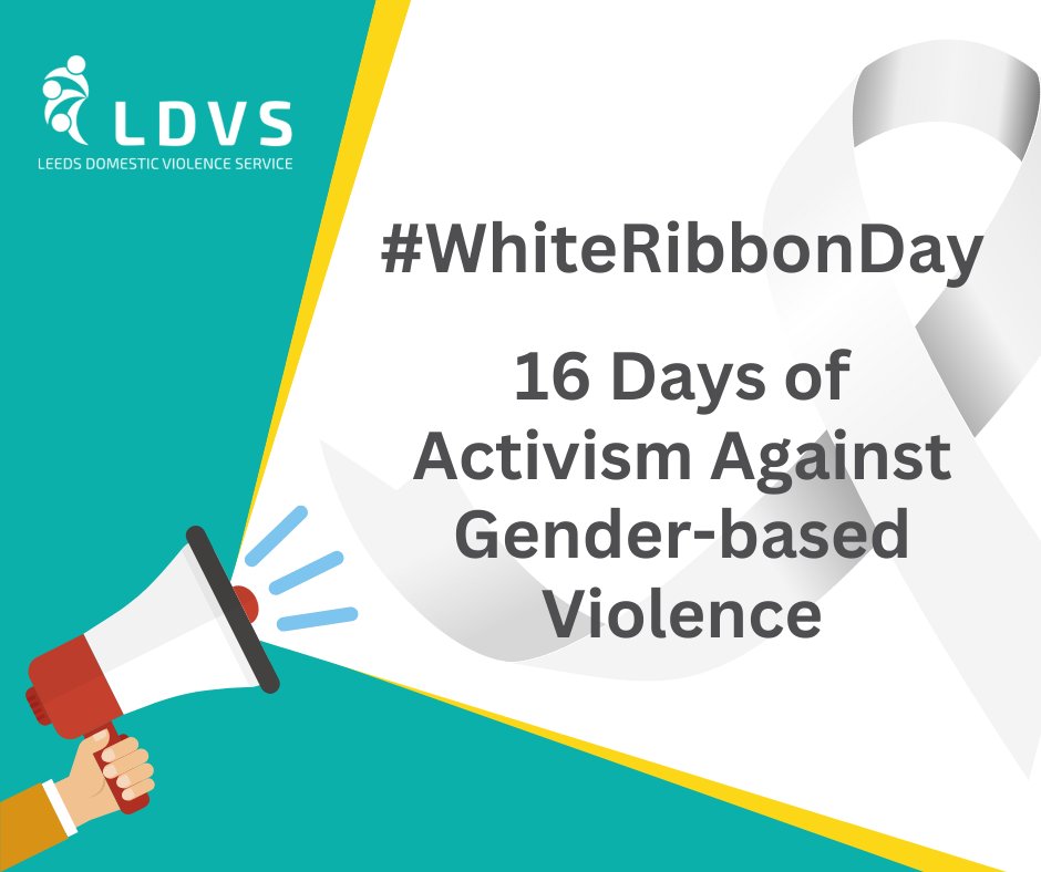 📢It's <a href="/WhiteRibbon_UK/">White Ribbon UK</a> Day - a global movement of men and boys working to end male violence against women and girls.

Over the next #16days, we will be sharing content from our partner organisations, including <a href="/LeedsWomensAid/">Leeds Women's Aid</a> about how you can raise awareness and get involved.