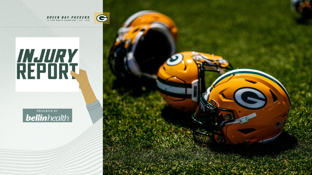 packersweekly_'s tweet photo. Injury Report:

DNP: Colby Wooden

LP: Jaire Alexander, Josh Jacobs, Kenny Clark, Evan Williams, MarShawn Lloyd, and Josh Meyers

FP: Jordan Love and Kingsley Enagbare

Note: DNP = Did Not Participate; LP = Limited Participation; FP = Full Participation

#GoPackGo https://t.co/Zn5y7ah8Sq