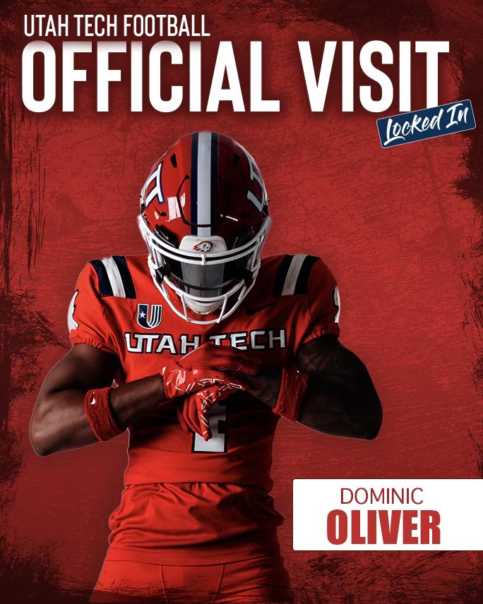 Dominic “Domo” Oliver (@_ddomo1) on Twitter photo Locked in! I’ll be in St.George This weekend.
<a href="/UtahTechFB/">Utah Tech Football</a> <a href="/BrandonHuffman/">Brandon Huffman</a> <a href="/LegacyHornsFB/">LegacyLonghornsFb</a> Locked in! I’ll be in St.George This weekend.
<a href="/UtahTechFB/">Utah Tech Football</a> <a href="/BrandonHuffman/">Brandon Huffman</a> <a href="/LegacyHornsFB/">LegacyLonghornsFb</a>