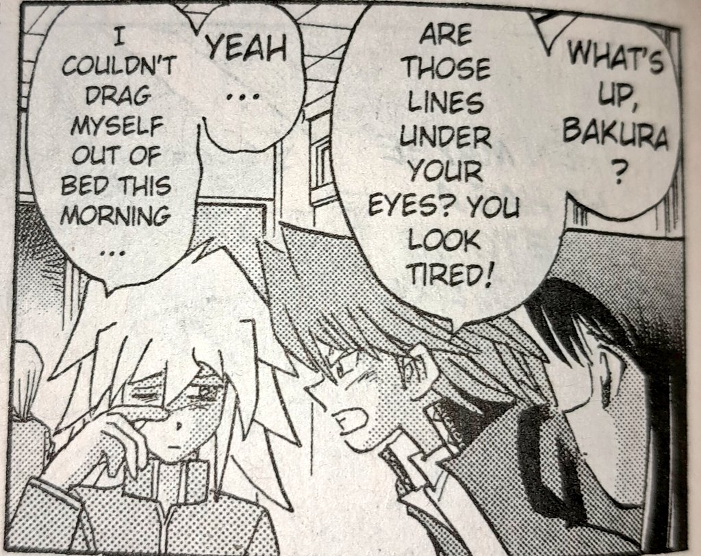 PJBakurafan1's tweet photo. It's one of those days.
#yugioh #manga #ryobakura https://t.co/5TPlRtC9Wd