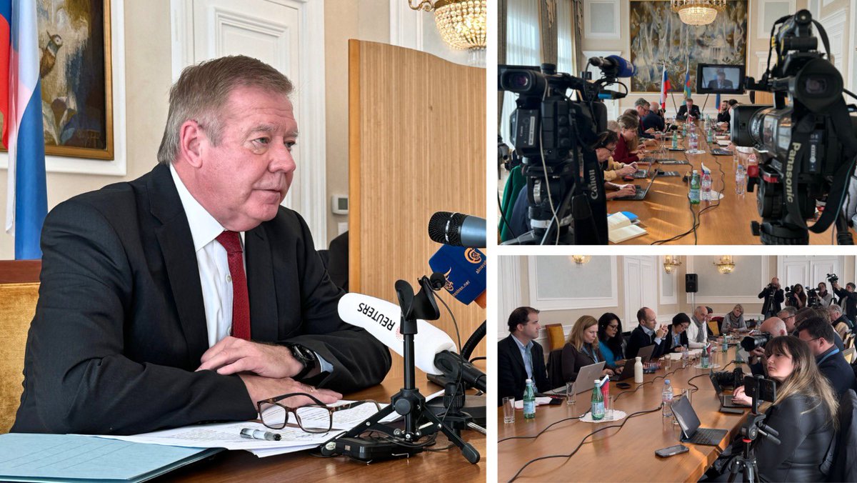 🎙 Held a productive press briefing today with <a href="/ACANU_Geneva/">ACANU</a> journalists, representing 20+ media outlets.

✅ We discussed #BRICS evolution, conflict resolution in Ukraine &amp; the Middle East, as well as various issues in Geneva-based international organizations.