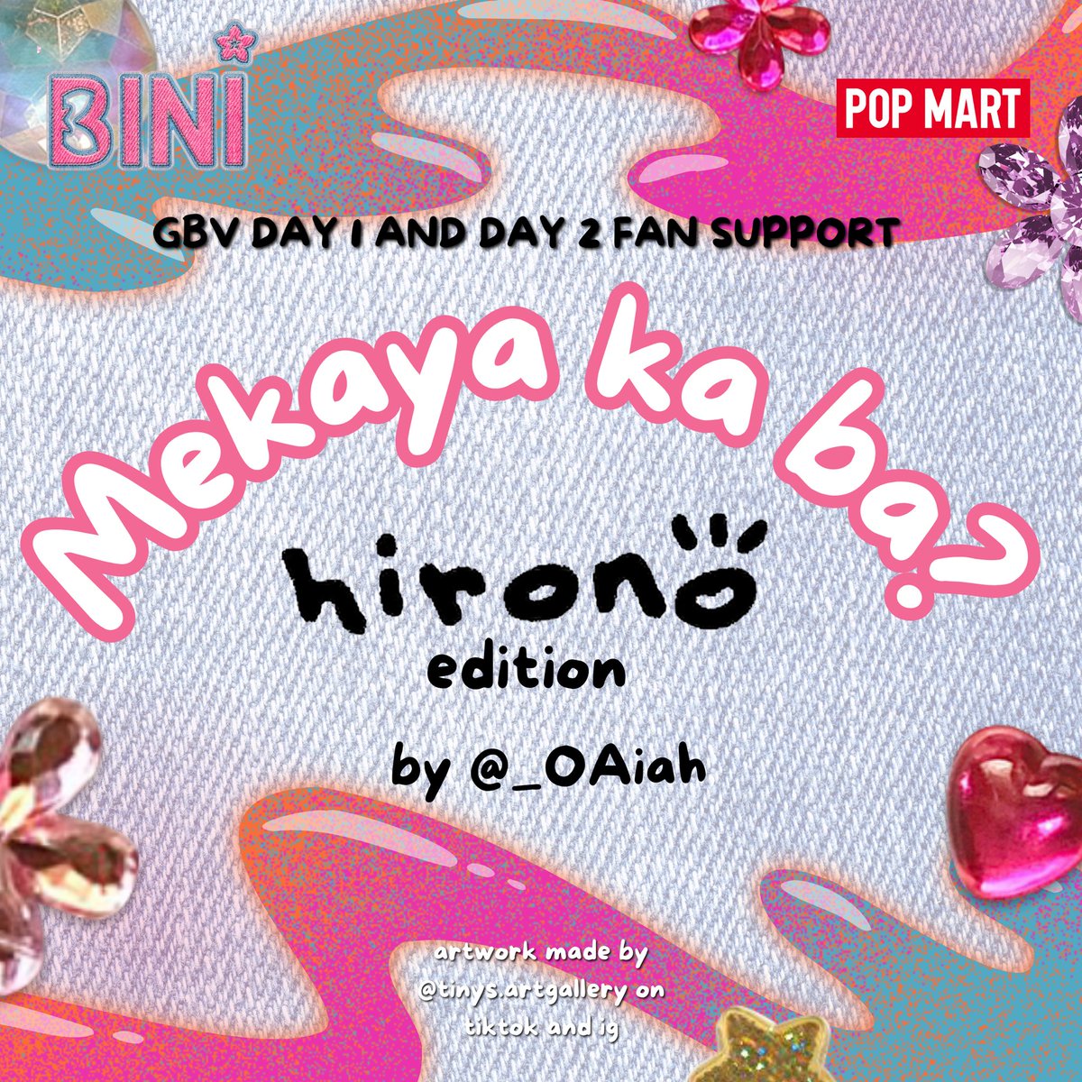 _OAiah's tweet image. #BINI GBV DAY 1 &amp;amp; DAY 2 fan support 
by @_OAiah

Mechanics: 
✨ Like and RT 
✨ Strictly 1:1 only 
✨ LIMITED QUANTITY
✨ Time and Location: TBA

For donation, kindly click the link: form.jotform.com/243184153114448