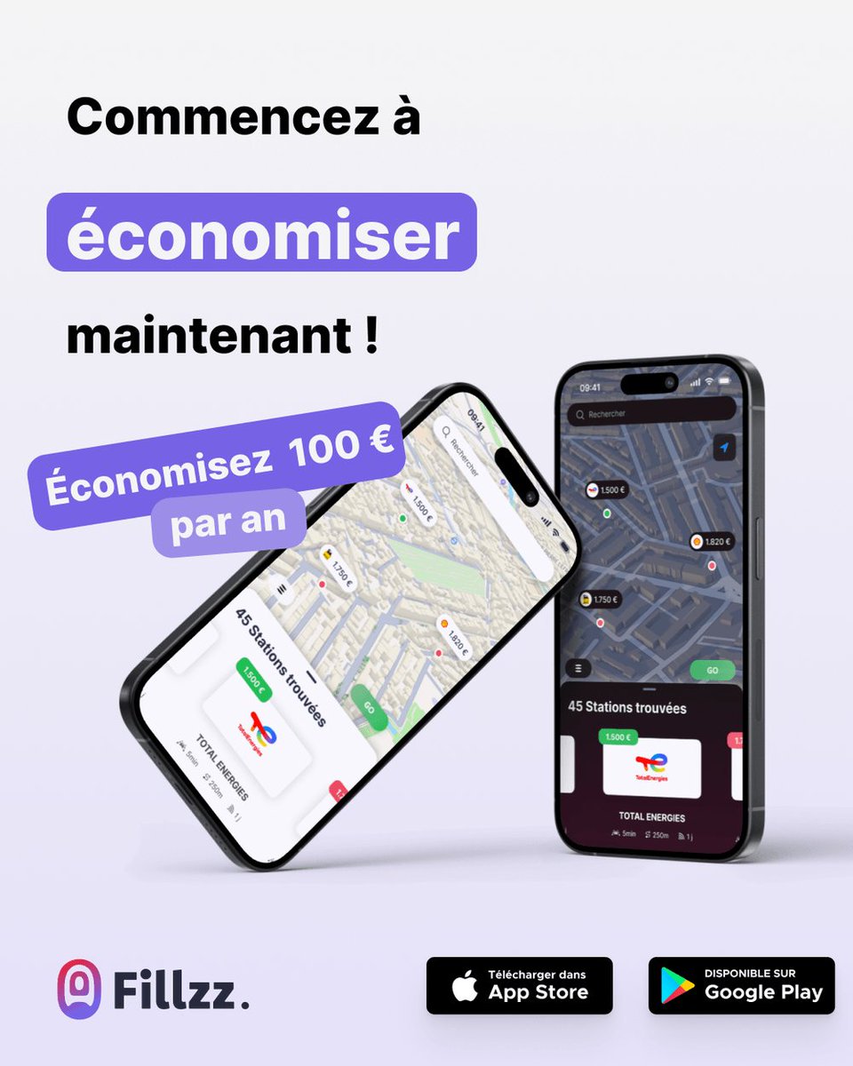 Commencez à économiser dès maintenant avec Fillzz ! ⛽💰
Grâce à l’application, vous pouvez économiser jusqu'à 100 € par an sur vos pleins en trouvant les stations les moins chères autour de vous.

📲 Téléchargez Fillzz sur l’App Store et Google Play.