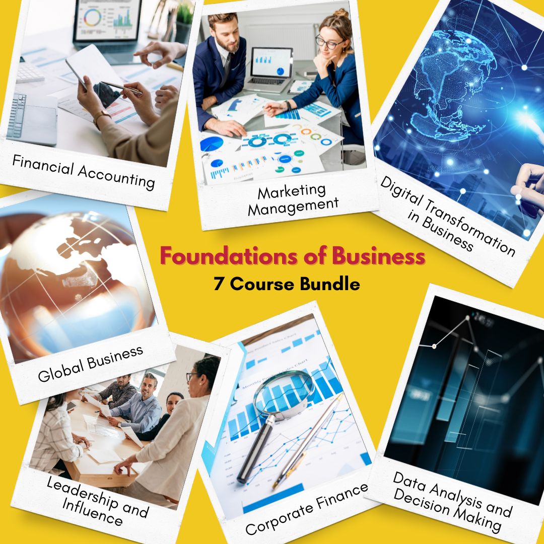 ExecEdSmithUMD's tweet photo. Elevate your career with the "Foundations of Business" 7-course pack! Taught by Smith's MBA faculty, this online program unlocks the key to success in various business realms. Secure your spot now and enjoy a 15% discount on the entire pack! Learn more at https://t.co/UKizFWDpLC https://t.co/CuXtAnzYwU