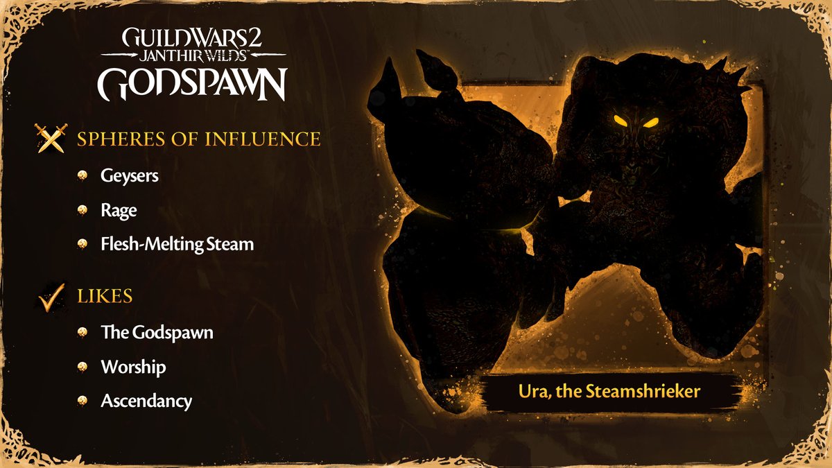 New encounters come with the release of Janthir Wilds - Godspawn on Nov. 19th.  A new Convergence and Raid bring new ways to play for all players. Find out more at our blog: guildwars2.com/news/raids-ret…