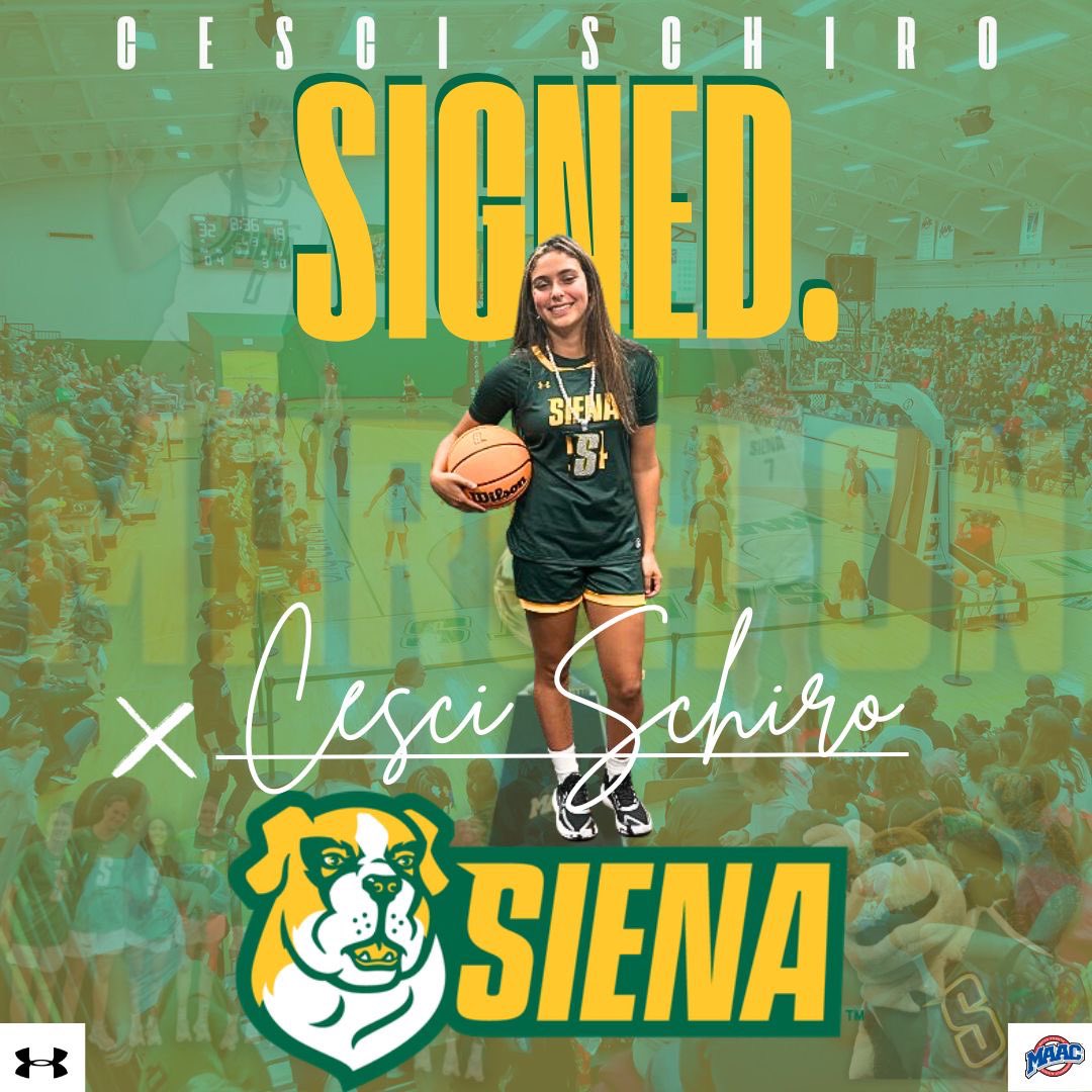 Siena Women’s Basketball (@siena_wbb) on Twitter photo Welcome to the #Family 🤟
Excited to announce <a href="/Cesci11/">Francesca Schiro</a> to the #SienaSaints as part of our class of ‘2️⃣9️⃣
Along with reaching 1,000 points by her junior season, Francesca has been named to the NJBCA All-Team, All-Group 4 First Team, and All-Sky Lands First Team 🗣️
#MarchOn Welcome to the #Family 🤟
Excited to announce <a href="/Cesci11/">Francesca Schiro</a> to the #SienaSaints as part of our class of ‘2️⃣9️⃣
Along with reaching 1,000 points by her junior season, Francesca has been named to the NJBCA All-Team, All-Group 4 First Team, and All-Sky Lands First Team 🗣️
#MarchOn