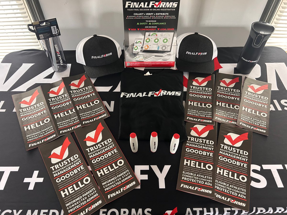 FinalForms's tweet image. 30 days to go—and we’re ready to rock! Here&apos;s a sneak peek of our booth for the National Athletic Directors Conference. Whether you’re looking to connect, learn, or just say hi, we can’t wait to see you there!

#FinalForms #NADC2024