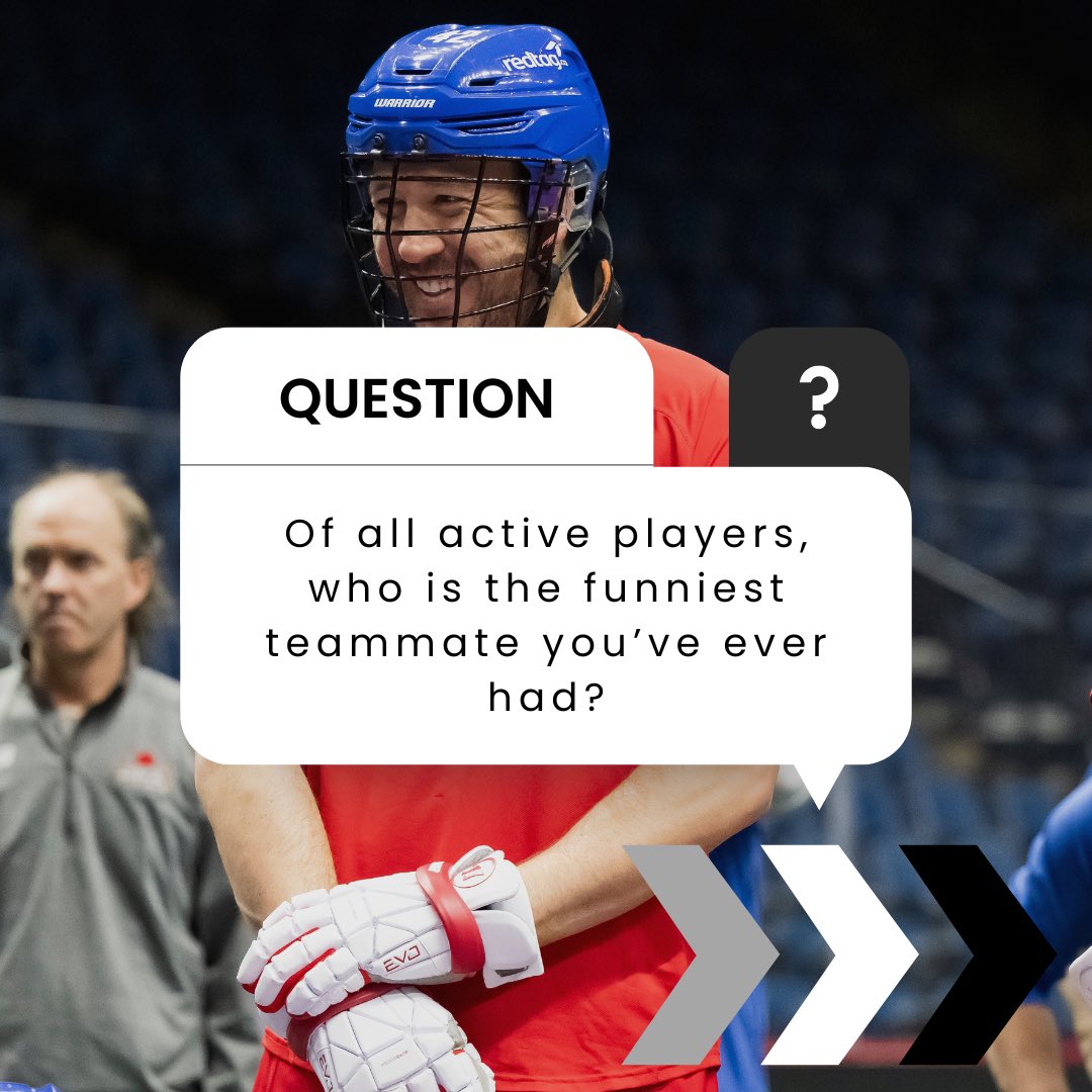 NLLPA's tweet photo. We asked NLL players, ‘Of all active players who is the funniest teammate you’ve ever had?’

Check the link in our bio to see a full break down of this years NLL Player Poll. 

*Results only show the top 6

#NLLPA #NLL #PlayerPoll #Lacrosse https://t.co/ixG7gS0On5