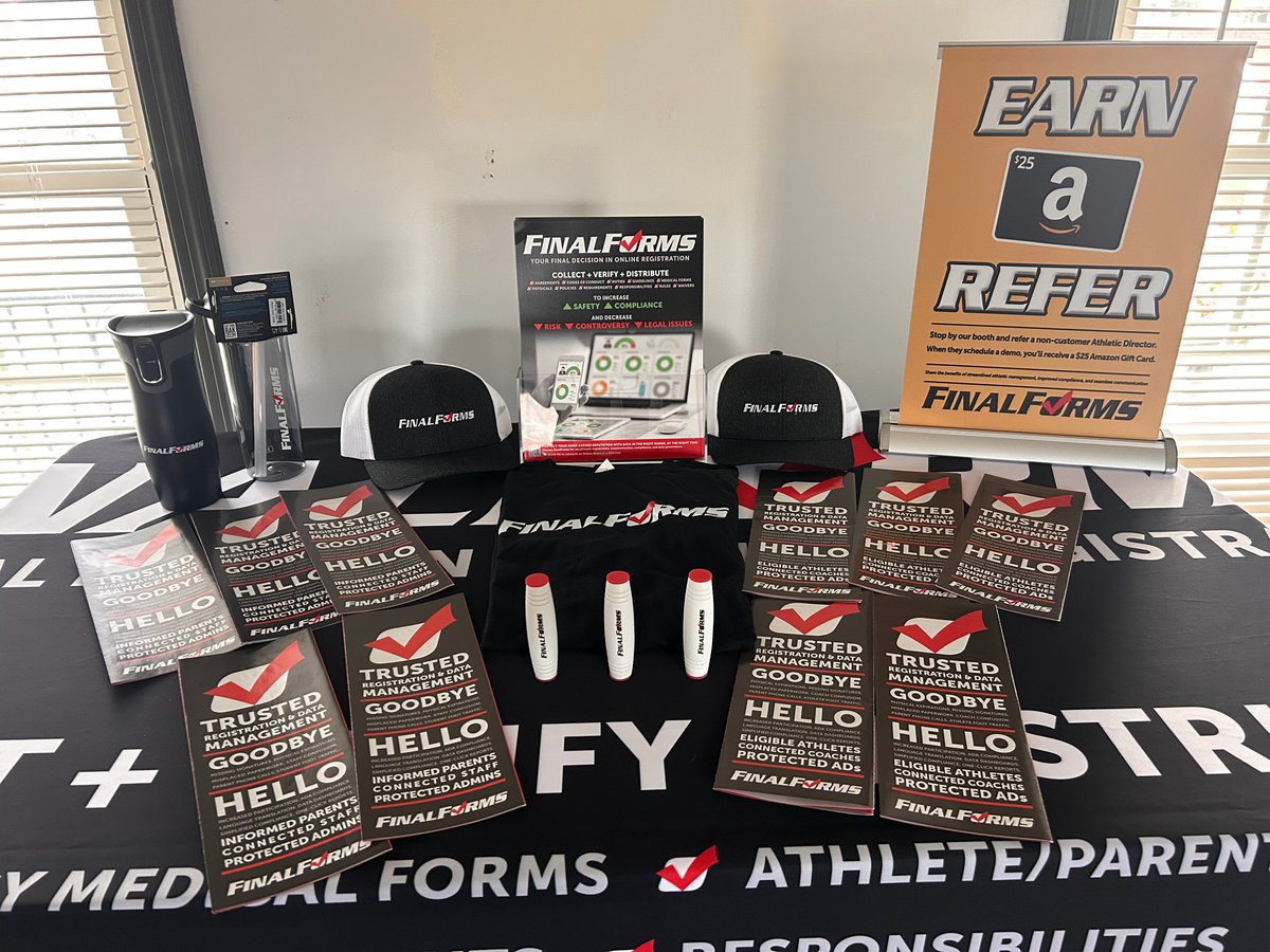 FinalForms's tweet image. 30 days to go—and we’re ready to rock! Here&apos;s a sneak peek of our booth for the National Athletic Directors Conference. Whether you’re looking to connect, learn, or just say hi, we can’t wait to see you there!

#FinalForms #NADC2024