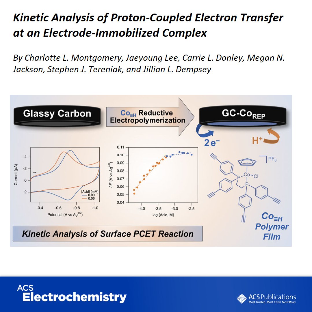 Organometallics (@orgmet_acs) on Twitter photo Kinetic Analysis of Proton-Coupled Electron Transfer at an Electrode-Immobilized Complex
By Jillian Dempsey et al <a href="/jillianldempsey/">Jillian Dempsey</a> <a href="/UNC/">UNC-Chapel Hill</a>
Free to read in ACS Electrochemistry 👉 pubs.acs.org/doi/full/10.10… Kinetic Analysis of Proton-Coupled Electron Transfer at an Electrode-Immobilized Complex
By Jillian Dempsey et al <a href="/jillianldempsey/">Jillian Dempsey</a> <a href="/UNC/">UNC-Chapel Hill</a>
Free to read in ACS Electrochemistry 👉 pubs.acs.org/doi/full/10.10…