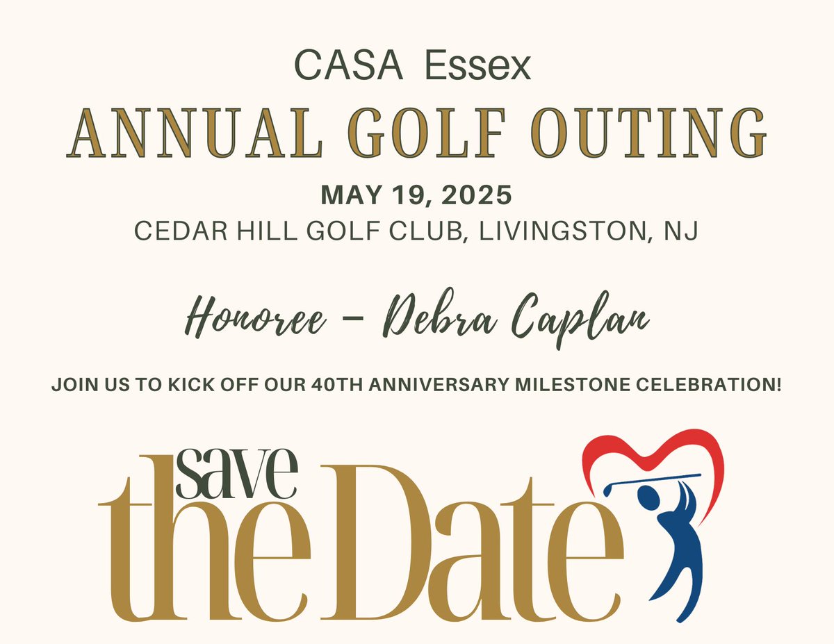 Save the date! We’re excited to announce that this year, we will honor Debbie Caplan, our incredible advocate and board member, for her unwavering dedication and commitment to the children we serve. Mark your calendars, and prepare for a day of golf, fun, and making a difference.