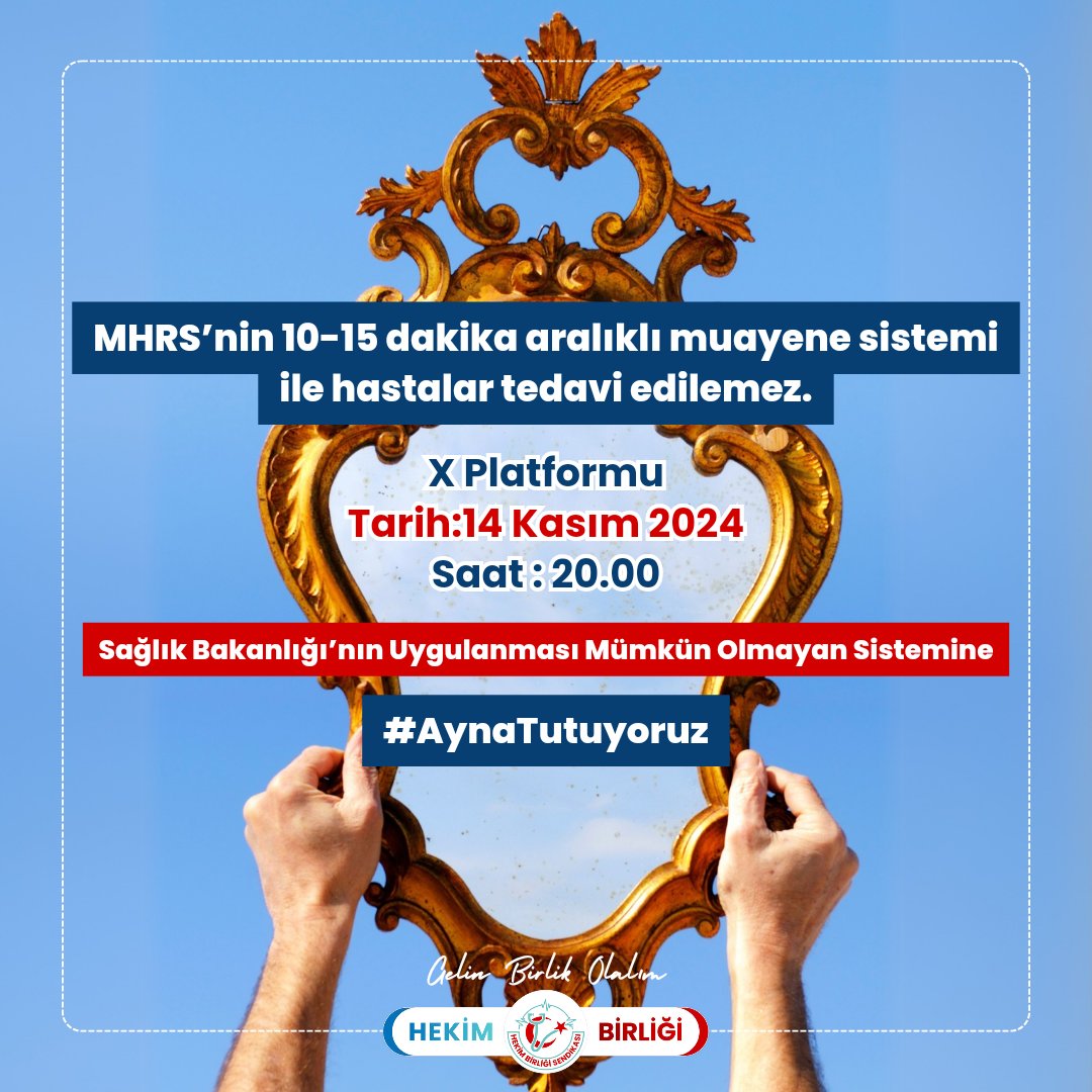 Diş hekimleri, Sağlık Bakanlığı’na ayna ile soruyor:

Ayna ayna söyle bana…
💢 Hekimler içinde yoksulluk sınırının biraz üstünde düşük maaşı olan,
💢 Tahakkuk oranı %36’dan %24’e düşürülerek gelirinin %30’una el konulan,
💢 Hekim olmasına rağmen vardiyalı çalışma sistemine