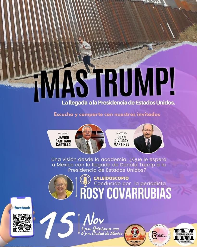 Los esperamos el viernes 15 de noviembre a las 6 pm de la CdMx y 5 pm del Sureste
facebook.com/share/p/19PUnV…