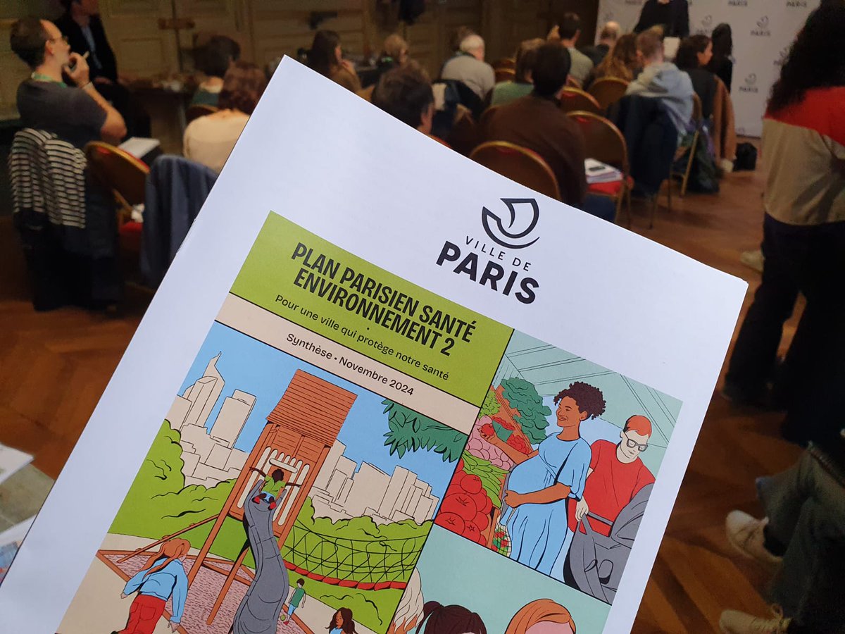 Conférence de presse pour présenter le nouveau Plan parisien pour la santé environnementale.

Un Plan pour une ville qui se transforme pour protéger la santé des Parisien·nes.

Mais concrètement, qu'est-ce que cela signifie ? 🧵