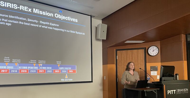 For the Pitt Space seminar series, we were honored to host a distinguished speaker and space scientist, Dr. Vicky Hamilton from the Institute Scientist at Southwest Research Institute in Boulder, CO.