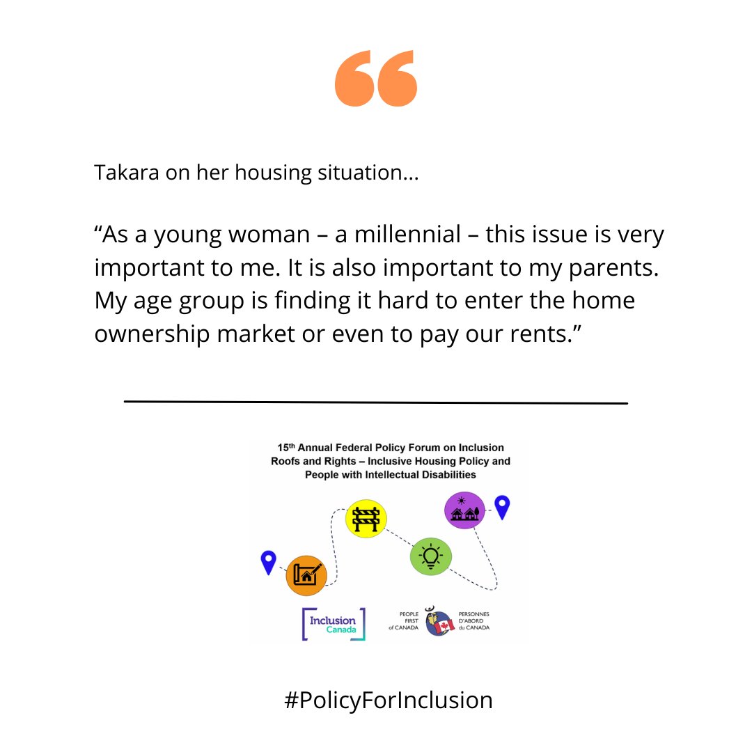 Takara Lockyer, the 1st Vice President of PFC, speaks to her own experiences with housing as we get started on Day 2 of the 15thAnnual Federal Policy Forum on Inclusion! #PolicyForInclusion