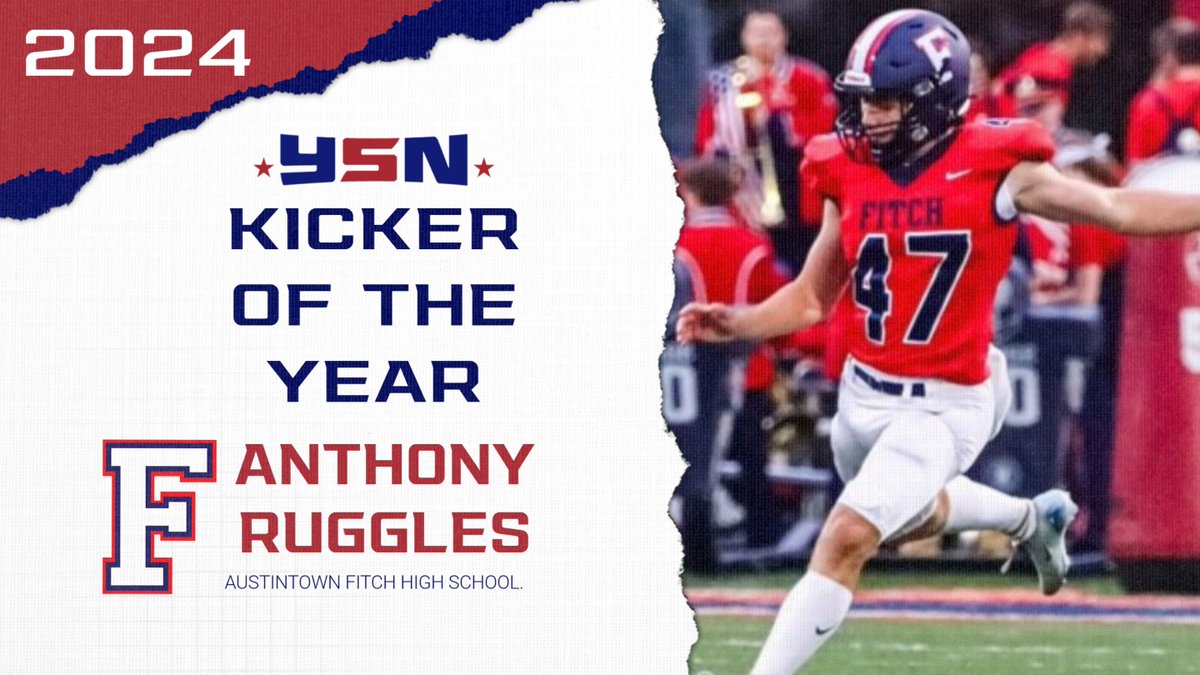 Congratulations to the 2024 YSN Football Kicker of the Year: Austintown Fitch's Anthony Ruggles!