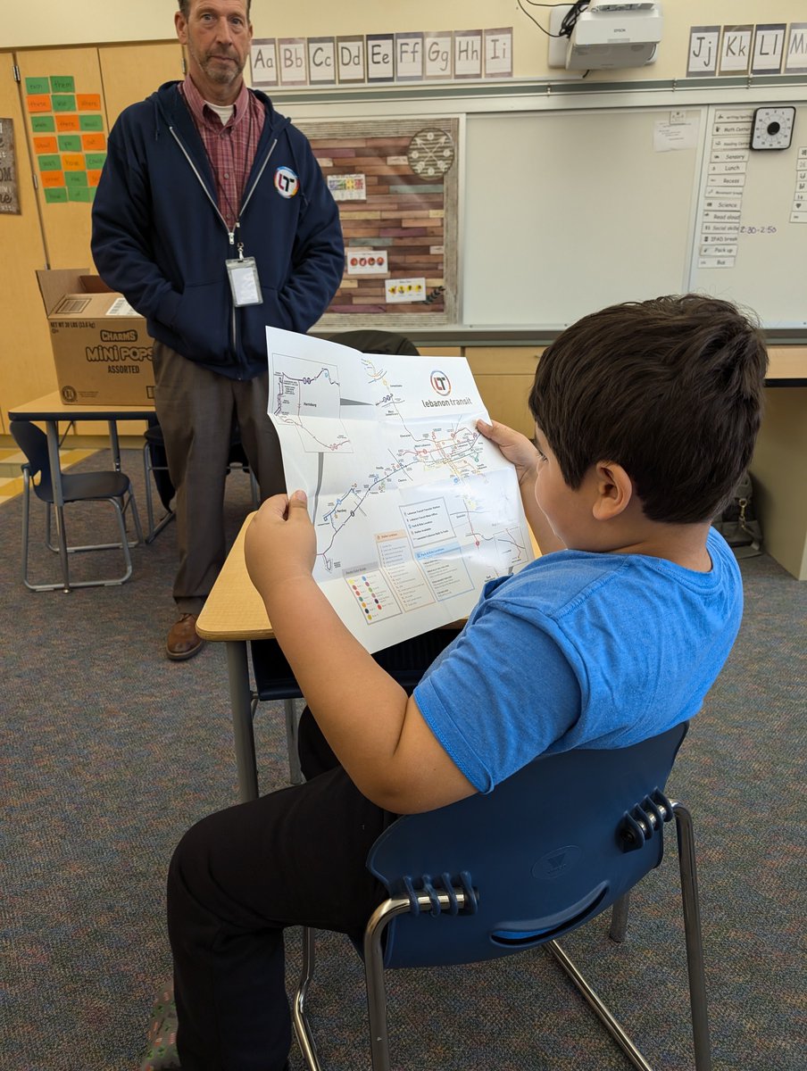 MrsGeorge_Rm5's tweet photo. Our next special thing planned for our transportation unit was ...

A visit from Lebanon  Transit. They came to talk about public busses and then took us on a ride. The students had a blast! https://t.co/Tq5I5z6N7o
