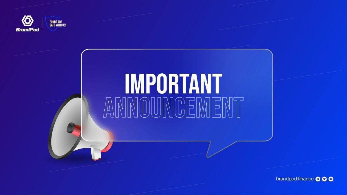 Dear BrandPad Community 

We will keep burning team tokens until none of them are left! 

We have burned an additional 1,000,000 $BRAND tokens!

Total Supply: 188,100,000 BRAND
Burned amount: 117,444,473 BRAND
Circulation Supply: 70,655,527 BRAND

Proof 👇