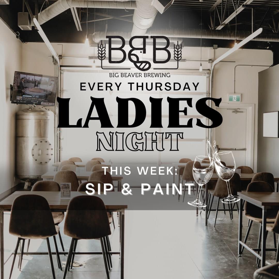 Ladies’ night! Sip &amp; Paint. Bring a partner and paint a portrait of each other! 15% off ALL drinks. 🍻🍷🍹

Follow the link in our bio to grab your tickets!

Thu 11/14 @ 6pm