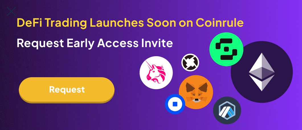 freshmuse's tweet photo. ** DeFi Trading Launches Soon On Coinrule **
Request Early Access Invite! 👏

https://t.co/iJxdr8YMUT

#coinrule #defi #meme #memecoin #systematic #trading #automation @CoinRuleHQ https://t.co/gLbsdkcfR0