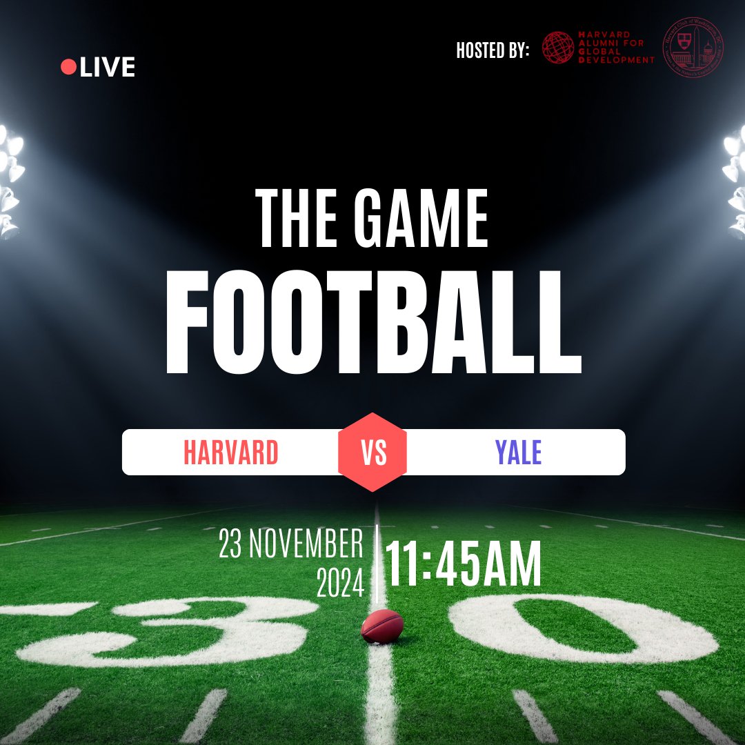 It’s coming: the 140th edition of the Harvard-Yale Game will be on Saturday, November 23rd. Join us in partnership with <a href="/HarvardDC/">Harvard Club of DC</a> at 12:00pm for kickoff! We’ll be at Penn Social to watch. Register here:  harvard-dc.org/event/the-game…