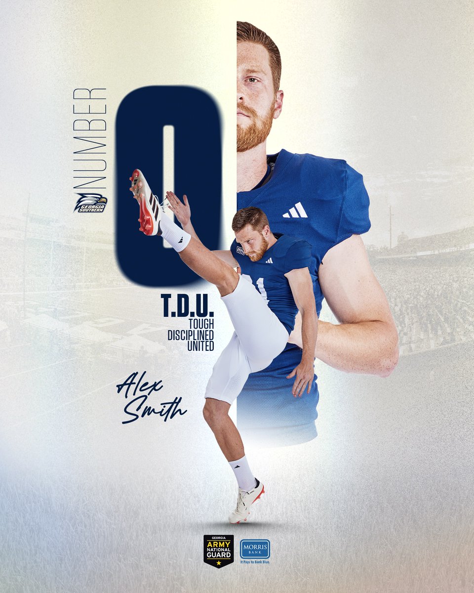 Georgia Southern Football (@gsathletics_fb) on Twitter photo 𝗡𝗨𝗠𝗕𝗘𝗥 𝟬.
Accountable. Disciplined. Unselfish. Hard-working. Congratulations to <a href="/LxSm1th/">Alex Smith</a> for being named this week’s #0!
#HailSouthern 𝗡𝗨𝗠𝗕𝗘𝗥 𝟬.
Accountable. Disciplined. Unselfish. Hard-working. Congratulations to <a href="/LxSm1th/">Alex Smith</a> for being named this week’s #0!
#HailSouthern
