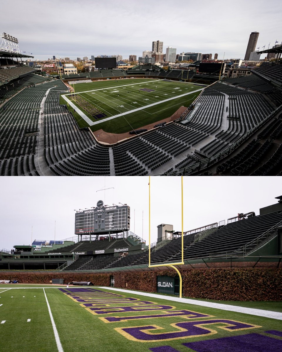 MLB (@mlb) on Twitter photo Wrigley Field is looking a little different for the Northwestern vs. Ohio State game this weekend 👀
(via <a href="/NUFBFamily/">Northwestern Football</a>) Wrigley Field is looking a little different for the Northwestern vs. Ohio State game this weekend 👀
(via <a href="/NUFBFamily/">Northwestern Football</a>)
