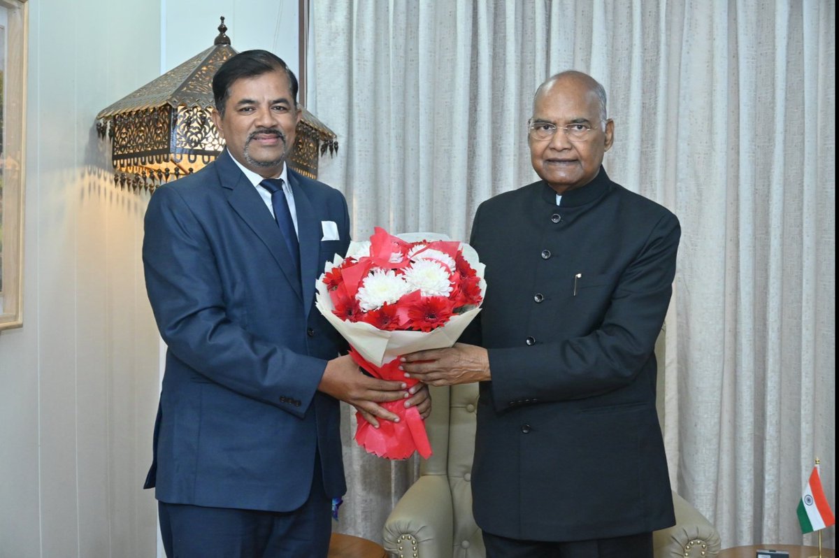 Narayan C Mangalaram (@mnarayan2006) on Twitter photo Honored to meet <a href="/ramnathkovind/">Ram Nath Kovind</a> Shri Ram Nath Kovind Ji. Sir's words on the role of primary teachers as "true nation-builders" were inspiring. Sharing his personal story of a beloved teacher reminded me of the deep impact educators have on shaping lives. #dreamscometrue Honored to meet <a href="/ramnathkovind/">Ram Nath Kovind</a> Shri Ram Nath Kovind Ji. Sir's words on the role of primary teachers as "true nation-builders" were inspiring. Sharing his personal story of a beloved teacher reminded me of the deep impact educators have on shaping lives. #dreamscometrue