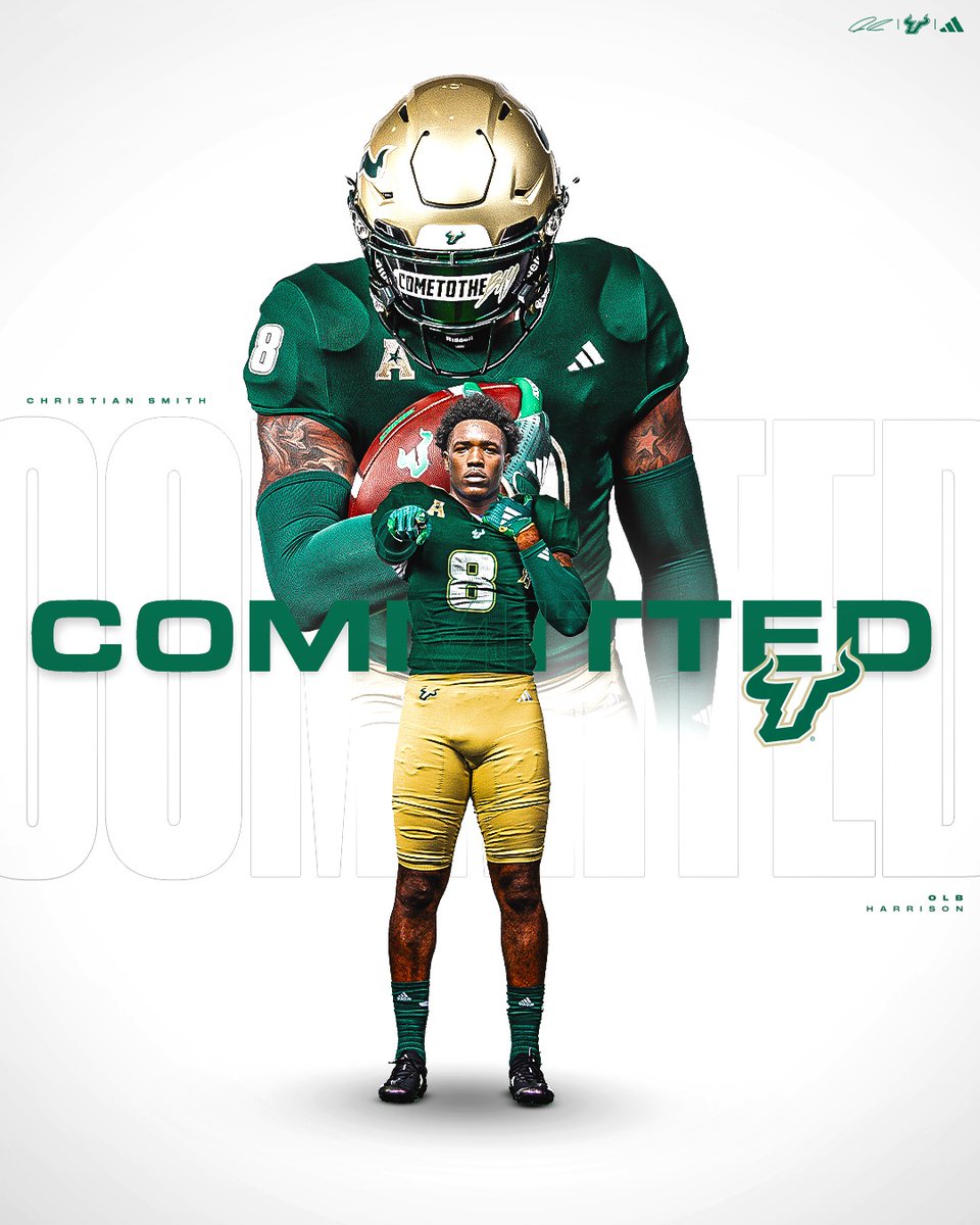 I'm thrilled to announce my commitment to play football at the University of South Florida!

I want to extend a heartfelt thank you to everyone who has helped me reach this moment. To my parents—your support and sacrifices have made all the difference. To my coaches and