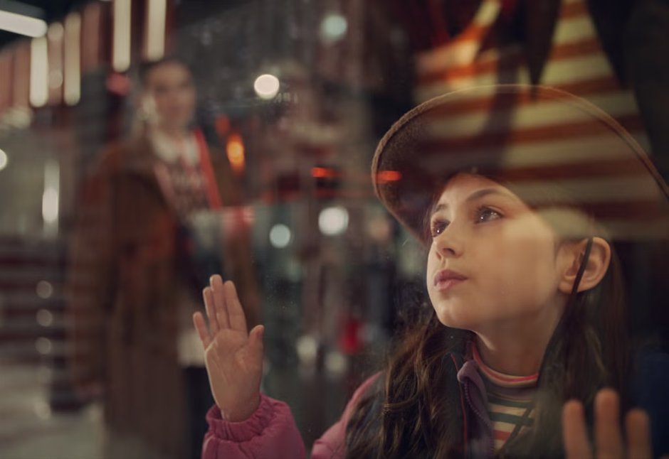 This year's big tear-jerking Christmas ad just a girl watching the news