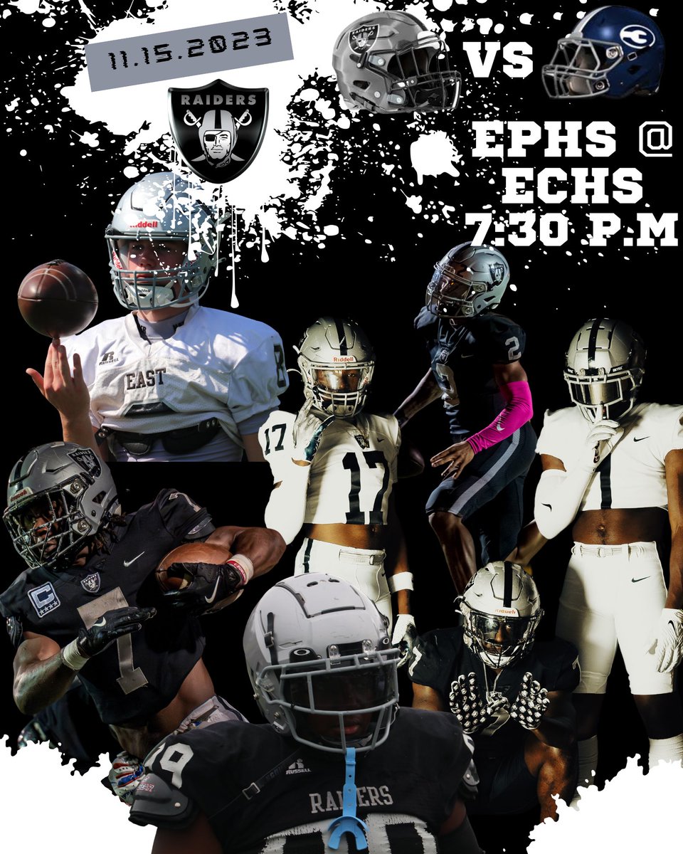 EPHSRecruitsFB (@ephsrecruiting) on Twitter photo Only home playoff game in Paulding County tomorrow night🚨
#BUILD24 
#RaiderNation <a href="/Raiders/">Las Vegas Raiders</a> <a href="/AthleticsEP/">EPHS Athletics</a> <a href="/VanSpence10/">Van Spence</a> <a href="/coachruss23/">Coach Russell</a> <a href="/BJacobsonFBall/">RaiderNationEPHS</a> <a href="/RecruitGeorgia/">Recruit Georgia</a> <a href="/NwGaFootball/">NwGa Football</a> <a href="/RustyMansell_/">Rusty Mansell</a> <a href="/BALLERSCHOICE1/">BALLERS CHOICE LLC</a> <a href="/ChadSimmons_/">ChadSimmons</a> <a href="/ErikRichardsUSA/">Erik Richards</a> <a href="/NEGARecruits/">Northeast Georgia Recruits</a> <a href="/PrepRedzoneGA/">Prep Redzone Georgia</a> <a href="/GHSFdaily/">GHSF Daily</a> Only home playoff game in Paulding County tomorrow night🚨
#BUILD24 
#RaiderNation <a href="/Raiders/">Las Vegas Raiders</a> <a href="/AthleticsEP/">EPHS Athletics</a> <a href="/VanSpence10/">Van Spence</a> <a href="/coachruss23/">Coach Russell</a> <a href="/BJacobsonFBall/">RaiderNationEPHS</a> <a href="/RecruitGeorgia/">Recruit Georgia</a> <a href="/NwGaFootball/">NwGa Football</a> <a href="/RustyMansell_/">Rusty Mansell</a> <a href="/BALLERSCHOICE1/">BALLERS CHOICE LLC</a> <a href="/ChadSimmons_/">ChadSimmons</a> <a href="/ErikRichardsUSA/">Erik Richards</a> <a href="/NEGARecruits/">Northeast Georgia Recruits</a> <a href="/PrepRedzoneGA/">Prep Redzone Georgia</a> <a href="/GHSFdaily/">GHSF Daily</a>