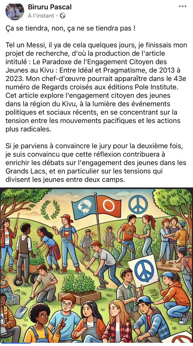 birurupascal's tweet photo. La complexité de l’activisme en RD Congo https://t.co/ZibEmu64Jc