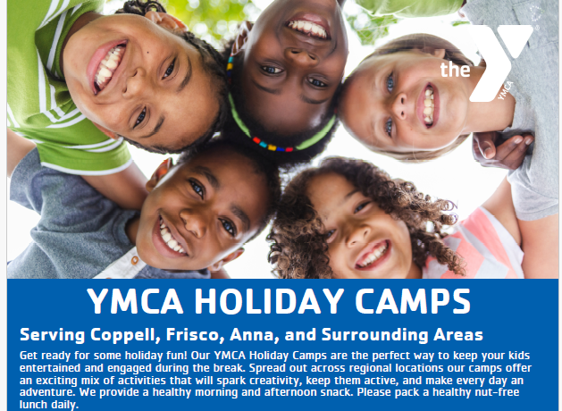 Looking for holiday fun for the kids? YMCA Holiday Camps have you covered!  Affordable, engaging camps with financial assistance available for those in need. Serving Coppell, Frisco, Anna &amp; nearby areas. Serving PreK4-5th grade. Register now 👉 ymcadallas.org/holidaycamp