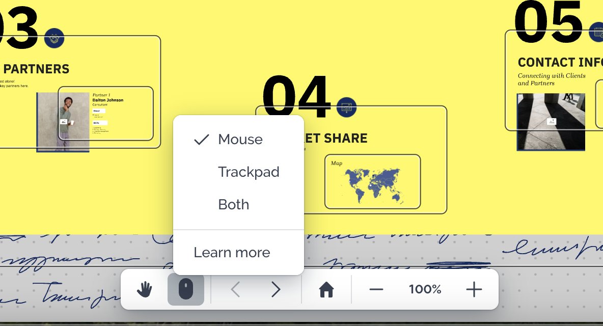 prezi's tweet image. 🚨 New update 🚨
Our hand tool is now a toggle—just press H or right-click on the canvas to access it.
Now, you can  choose the right device setup for easy navigating around the Prezi canvas.
Try it out at prezi.com.
#PreziAI #PresentationTools #AItools