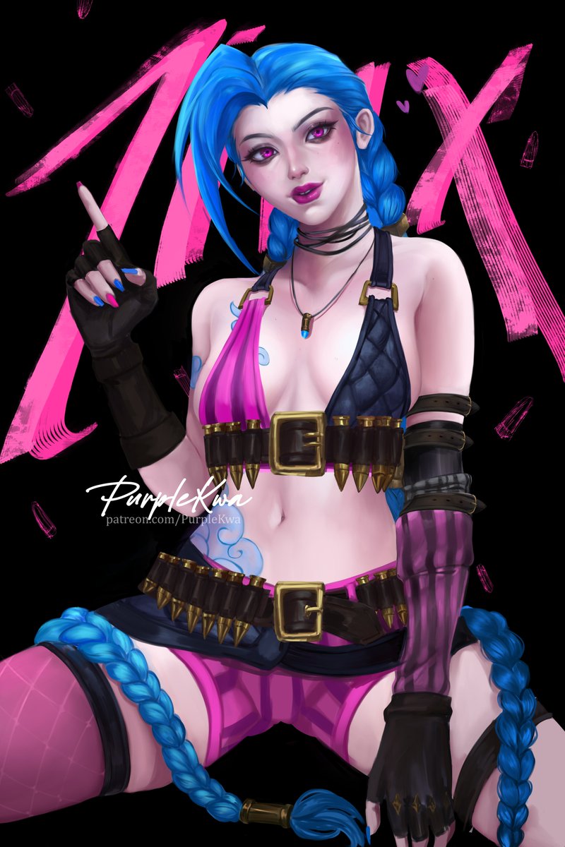 #Jinx  fan art 💙
I love the new #ArcaneSeason2 #LeagueOfLegends