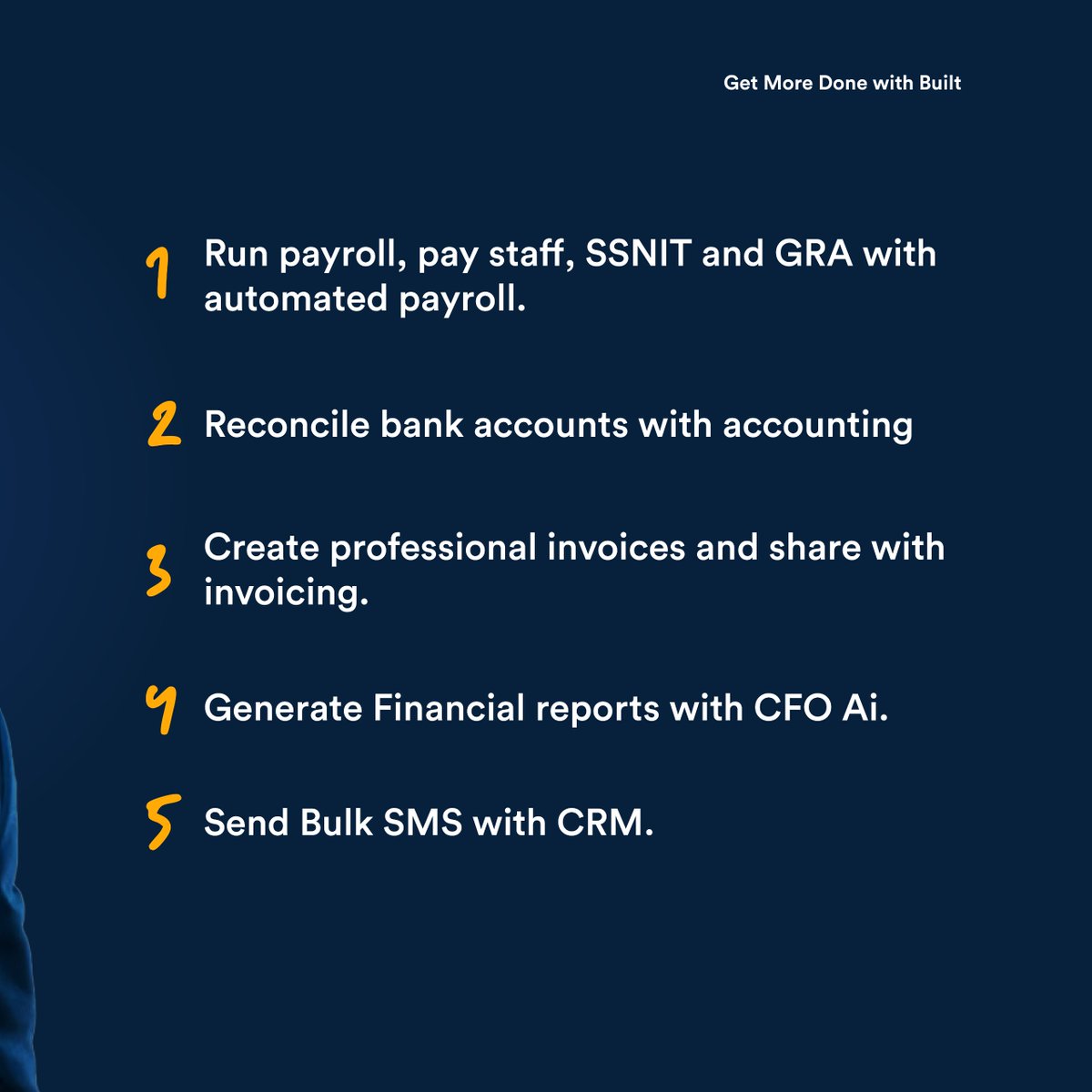 built_africa's tweet image. Stress Less and Get More Done! From Automate payroll, streamline invoicing, reconcile accounts, and manage reports — all in one platform. Boost productivity and take the hassle out of your finances today!
#BuiltForSuccess #EmpoweringSMEs #builtafrica