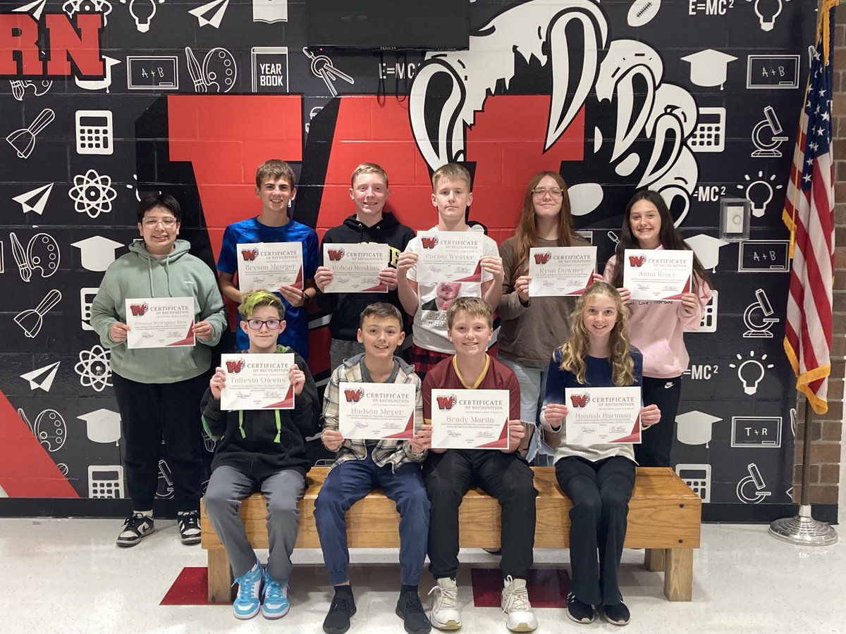 Congratulations to our students who were selected for Exemplary Character of Involve Myself for the month of October.