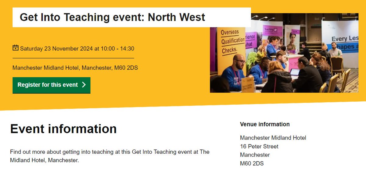 ManchesterSCITT's tweet photo. SAVE THE DATE 📆

We'll be there to chat to you about our teacher training course - we can't wait to meet some fabulous potential trainee teachers

#traintoteach #teachertraining #oldham #manchester https://t.co/KGWzxAa9Vb