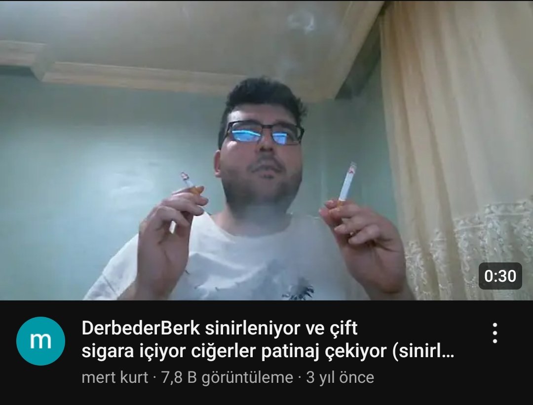 Zor derse çalışırken verilen sigara molasında