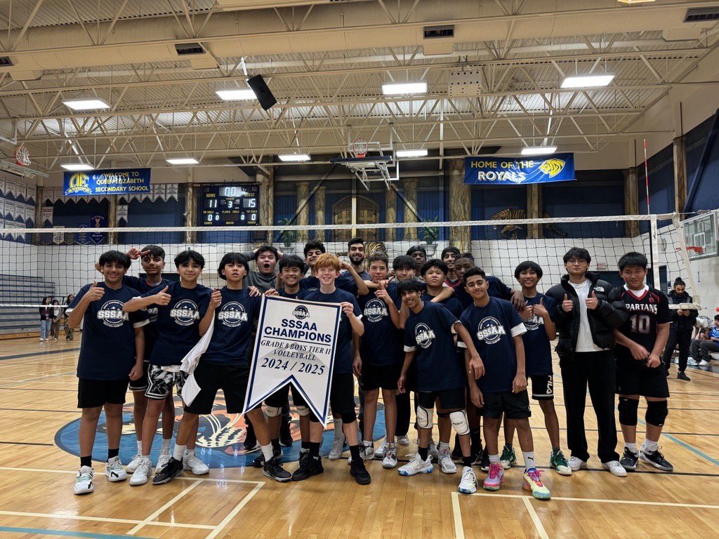 Congratulations to the Grade 8 Boys Tier II Volleyball Champions, @nsspartansathletics !