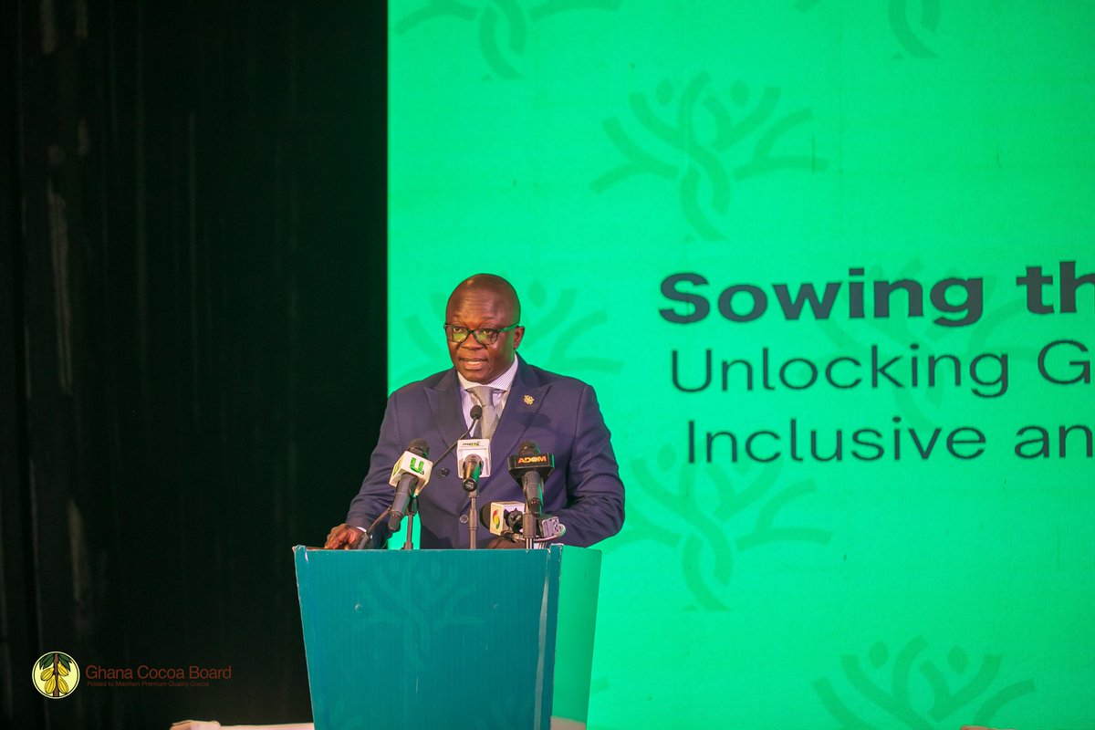 ghcocobod's tweet photo. The Ghana Tree Crop Diversification Project (#TCDP) is officially launched! 🇬🇭 This GoG, @WorldBank initiative aims to boost farmer productivity, strengthen value chains &amp; support sustainable growth in cocoa, cashew, coconut &amp; rubber. #SustainableGrowth 🌱 #TreeCrop https://t.co/z6HzkGJAzH