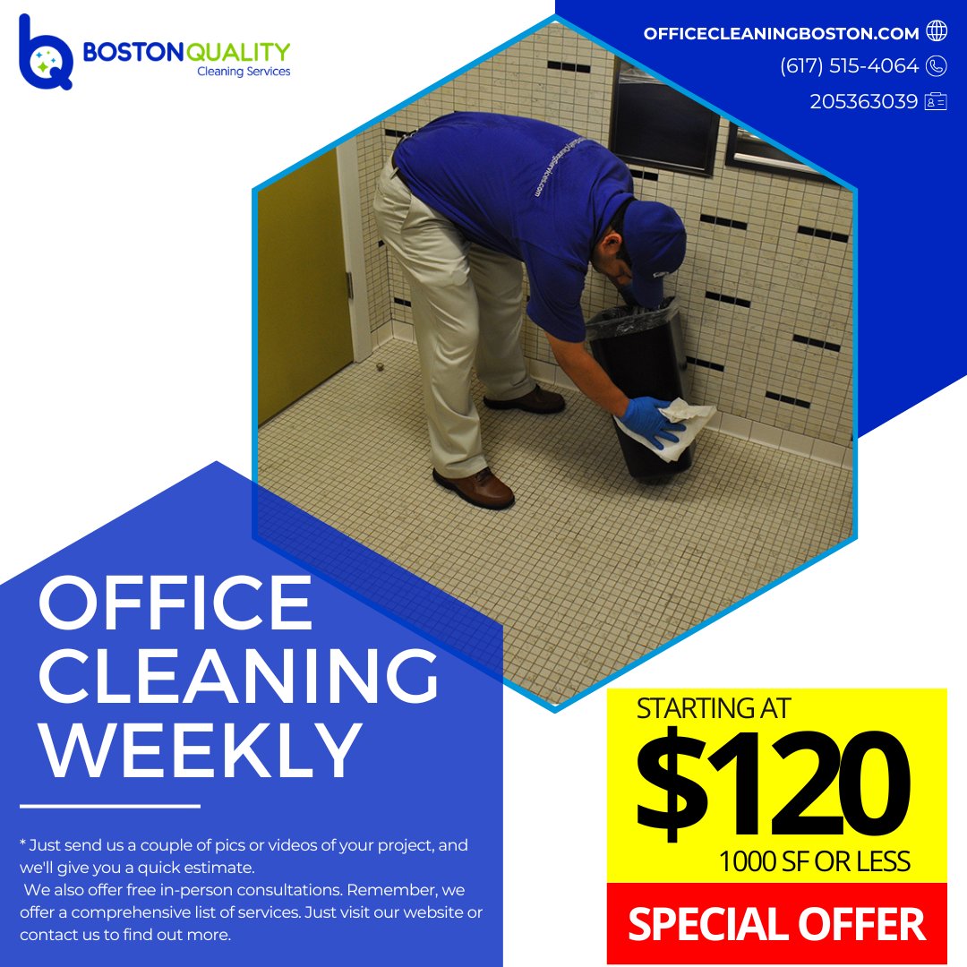 BostonCleaning's tweet image. #BostonCarpetCleaning #CleaningCommercialBoston #CleaningCompanyBoston #CleaningFloorSpecialist #CleaningOfficeBoston #CleaningServiceBoston #CommercialCleaning #FloorCleaning #JanitorialCleaning #NaturalCleaningProduct #OfficeCleaning

linktr.ee/BostonQualityC…