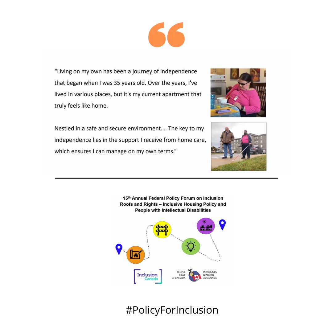 Patty O’Donnell, President of PFNB, speaks about her journey to living independently in today’s first panel. #PolicyForInclusion