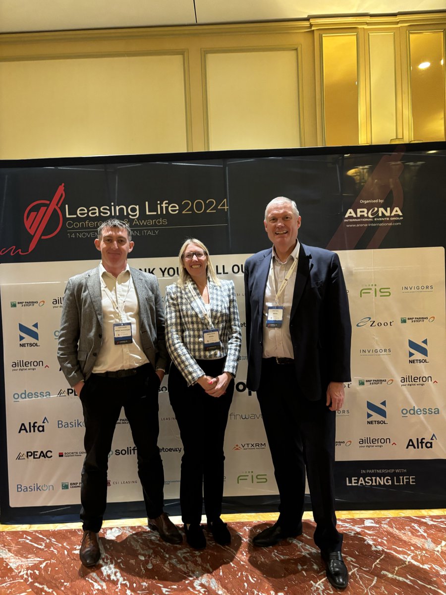 NETSOLTech's tweet photo. What an incredible experience at the Leasing Life Conference & Awards today in Milan. Our delegates have had an eventful day connecting with industry leaders & celebrating the outstanding achievements of the leasing community.
#netsoltech #netsoleurope #leasing #assetfinance https://t.co/1eXoLAcWVE