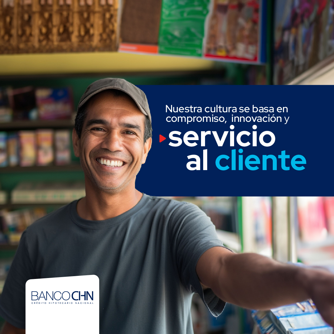 En Banco CHN, nuestro compromiso con la innovación y el servicio al cliente es la base de nuestra cultura. ¡Juntos, construimos el futuro!​

#BancoCHN #CHN #CulturaCHN